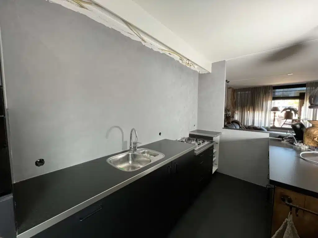 Cocina en microcemento